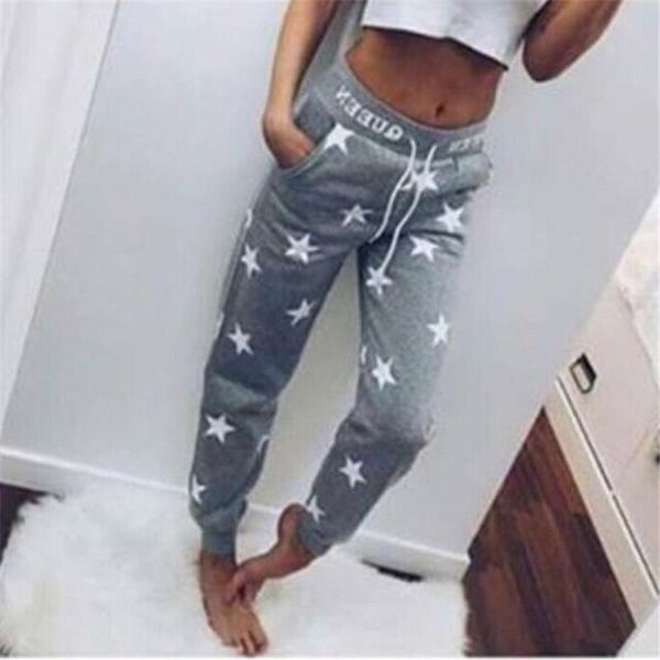 plus size star casual long womens capri trousers solid sport training sweatpants for ladies home female, Black;white
plus size star casual long womens capri trousers solid sport training sweatpants for ladies home female, Black;white