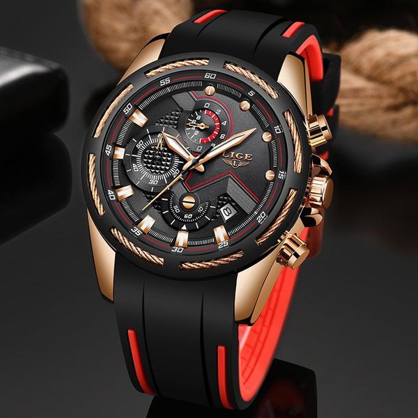 wristwatches lige fashion mens watches silicone strap sport quartz watch date waterproof military clock reloje 2021, Slivery;brown
wristwatches lige fashion mens watches silicone strap sport quartz watch date waterproof military clock reloje 2021, Slivery;brown