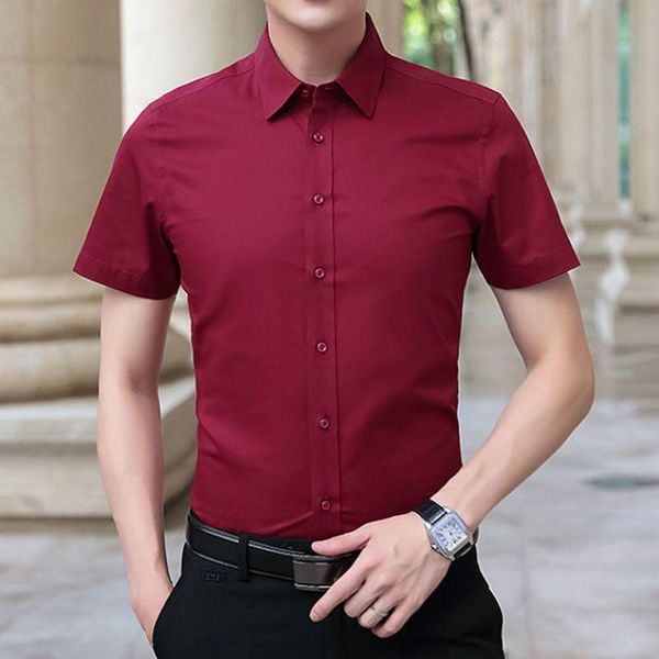 men's casual shirts 2021 cotton short sleeve man vintage silm fit male business social shirt wine red sky blue classic men clothing haw, White;black
men's casual shirts 2021 cotton short sleeve man vintage silm fit male business social shirt wine red sky blue classic men clothing haw, White;black