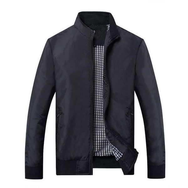 brand men's casual jacket spring summer collar clothing jackets, Black;brown 
brand men's casual jacket spring summer collar clothing jackets, Black;brown