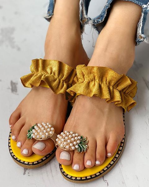 slippers summer 2021 pineapple water diamond flat bottomed sandal, size 35-43, Black
slippers summer 2021 pineapple water diamond flat bottomed sandal, size 35-43, Black
