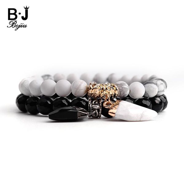 charm bracelets bojiu trendy natural stone bracelet for women classic white howlite black triangle pendant lady gift bc213, Golden;silver
charm bracelets bojiu trendy natural stone bracelet for women classic white howlite black triangle pendant lady gift bc213, Golden;silver