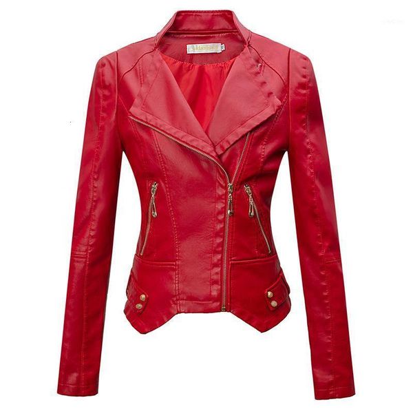 women's leather & faux women korean slim solid jacket female fashion casual jackets outwear1 qdx3, Black
women's leather & faux women korean slim solid jacket female fashion casual jackets outwear1 qdx3, Black
