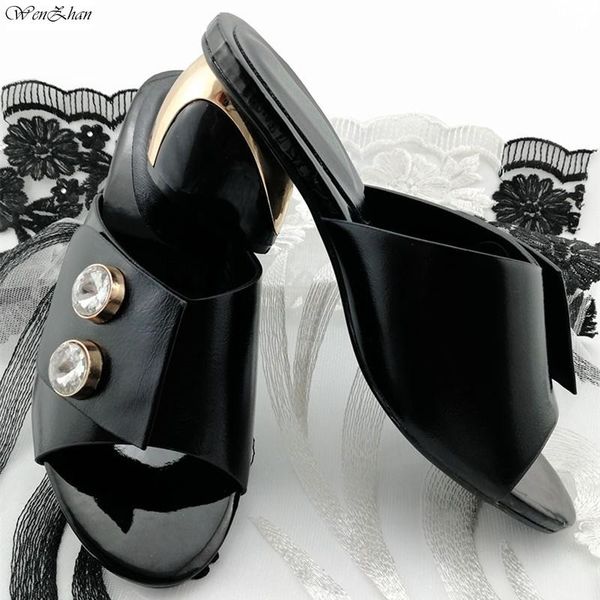 fashion designer shoes women luxury 2021women dress slipper sandals nigerian 38-43 wenzhan b99-2, Black
fashion designer shoes women luxury 2021women dress slipper sandals nigerian 38-43 wenzhan b99-2, Black