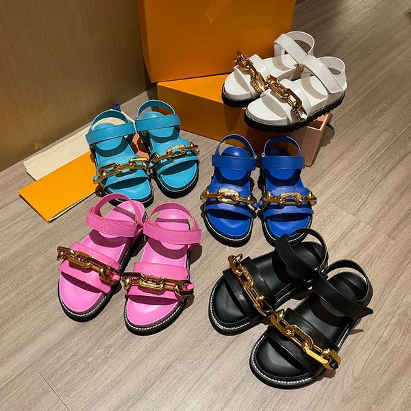 luxury brand sandals metal chain senior designer kaws summer womens shoes beach slippers gentlemen colorful canvas letter leather slide whit, Black
luxury brand sandals metal chain senior designer kaws summer womens shoes beach slippers gentlemen colorful canvas letter leather slide whit, Black