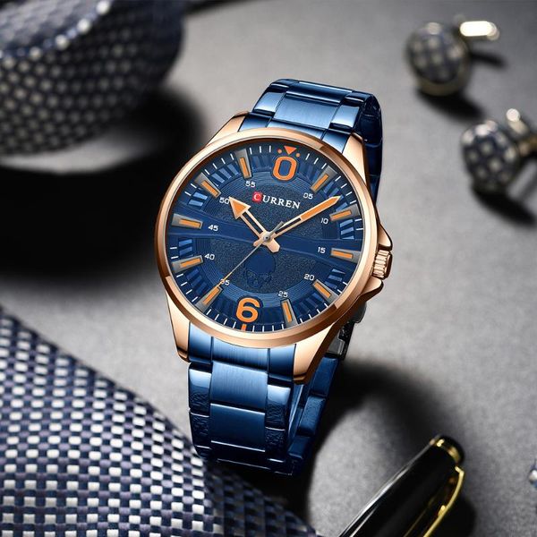 wristwatches curren man watch simple business quartz stainless steel strap 2021, Slivery;brown
wristwatches curren man watch simple business quartz stainless steel strap 2021, Slivery;brown