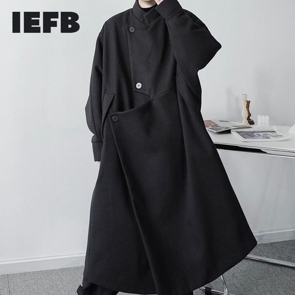 iefb design fashion asymmetric men's woolen coat loose oversize black thick long clothes for male autumn winter coat 9y4638 210524
iefb design fashion asymmetric men's woolen coat loose oversize black thick long clothes for male autumn winter coat 9y4638 210524