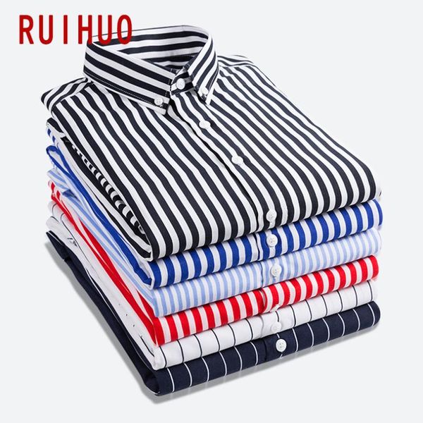 men's casual shirts ruihuo striped for men clothing half sleeve shirt vintage clothes mens dress -5xl 2021, White;black
men's casual shirts ruihuo striped for men clothing half sleeve shirt vintage clothes mens dress -5xl 2021, White;black
