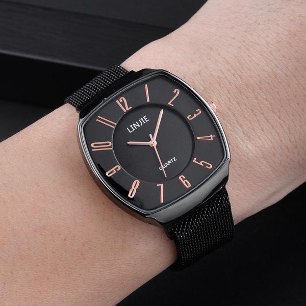 wristwatches minimalist men's ultra thin arabic numbers watches simple men business magnetic mesh belt quartz watch relogio masculino, Slivery;brown
wristwatches minimalist men's ultra thin arabic numbers watches simple men business magnetic mesh belt quartz watch relogio masculino, Slivery;brown