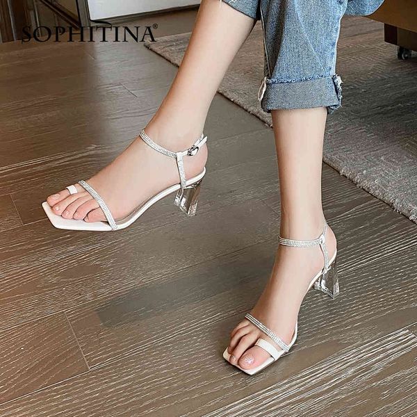 sophitina women's flip flops sandals fashion sqaure toe sweet bling narrow straps with buckle summer ladies dress shoes po664 210513, Black
sophitina women's flip flops sandals fashion sqaure toe sweet bling narrow straps with buckle summer ladies dress shoes po664 210513, Black