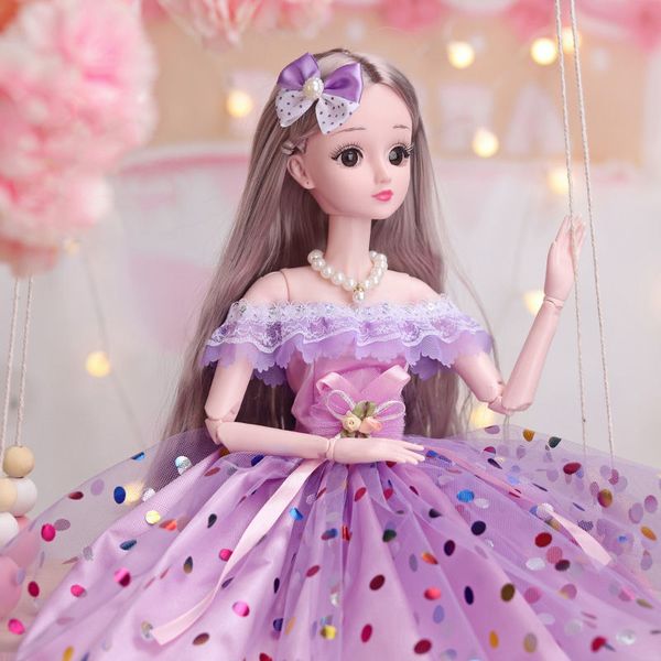 60cm Fashion Dolls For Girls Toy Simul Plastic Dress Up Jointed DIY Smart Big Princess Doll Decorative For Girls Birthday Gift
60cm Fashion Dolls For Girls Toy Simul Plastic Dress Up Jointed DIY Smart Big Princess Doll Decorative For Girls Birthday Gift