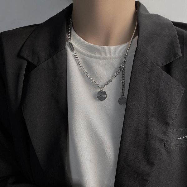 pendants titanium steel geometric irregularity travel anniversary necklace pendant necklaces, Silver
pendants titanium steel geometric irregularity travel anniversary necklace pendant necklaces, Silver