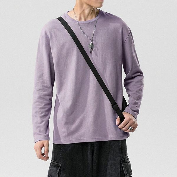 men's t shirt solid color crew neck casual daily long sleeve cotton lightweight fashion green purple pink u5yv#, White;black
men's t shirt solid color crew neck casual daily long sleeve cotton lightweight fashion green purple pink u5yv#, White;black