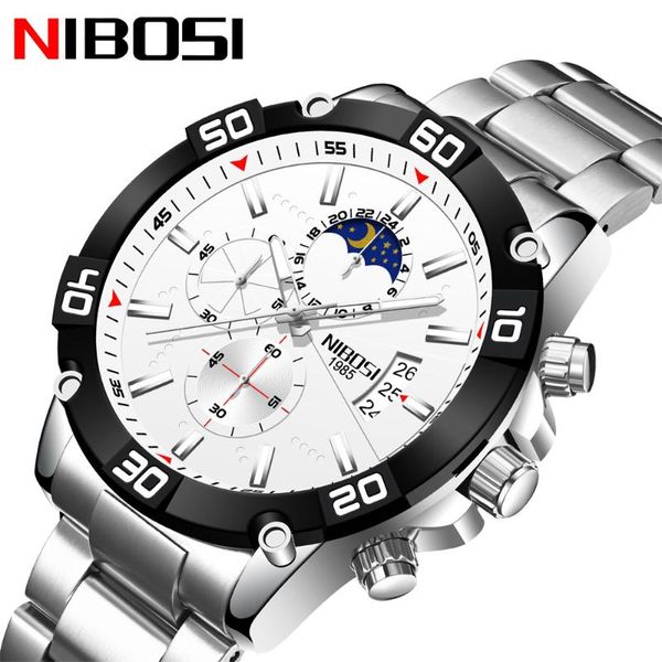 wristwatches relogio masculino nibosi sport chronograph mens watches full steel quartz clock waterproof watch for men, Slivery;brown
wristwatches relogio masculino nibosi sport chronograph mens watches full steel quartz clock waterproof watch for men, Slivery;brown