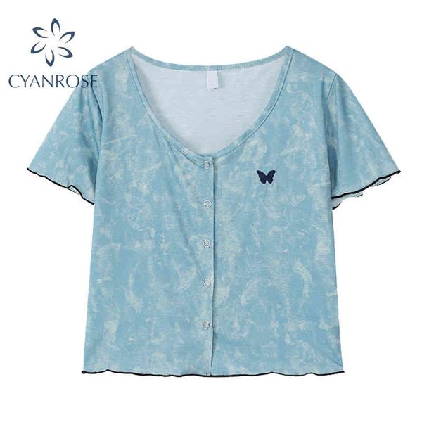 embroidery bodycon tie dye t shirt short sleeve summer women's tees cardigan y2k streetwear fashion egirl slim female 210417, White
embroidery bodycon tie dye t shirt short sleeve summer women's tees cardigan y2k streetwear fashion egirl slim female 210417, White