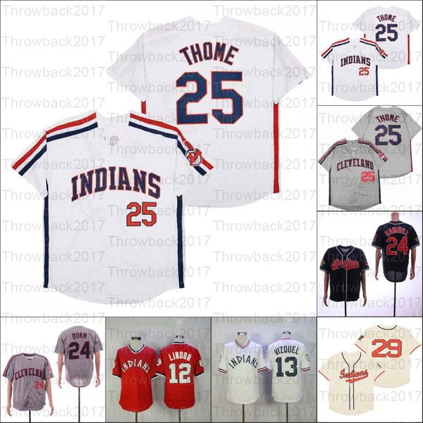 retro baseball 1948 1951 and 1995 home jersey 25 thome 24 ramirez 12 lindor 13 vizquel, Blue;black
retro baseball 1948 1951 and 1995 home jersey 25 thome 24 ramirez 12 lindor 13 vizquel, Blue;black