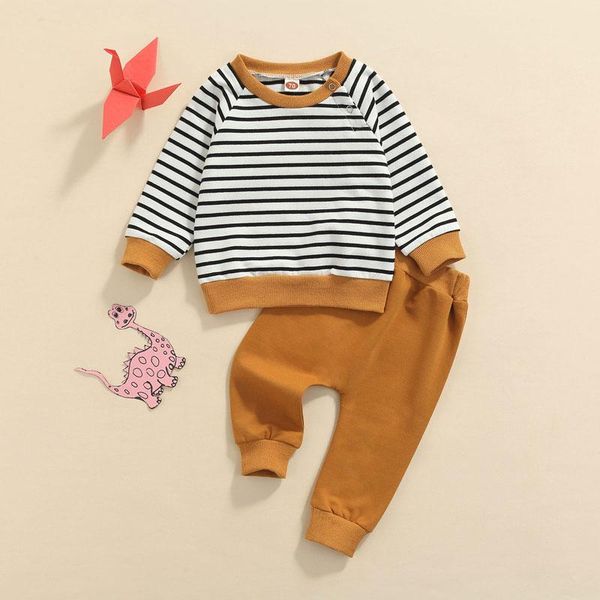 clothing sets 2pcs kids autumn tracksuit, stripe long sleeves pullover shirt + casual pants for little boys, girls, 0-24 months baby, White
clothing sets 2pcs kids autumn tracksuit, stripe long sleeves pullover shirt + casual pants for little boys, girls, 0-24 months baby, White
