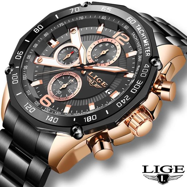 wristwatches lige 2021 wristwatch mens sport watch men fashion watches with calendar for black male clock relojes hombre, Slivery;brown
wristwatches lige 2021 wristwatch mens sport watch men fashion watches with calendar for black male clock relojes hombre, Slivery;brown