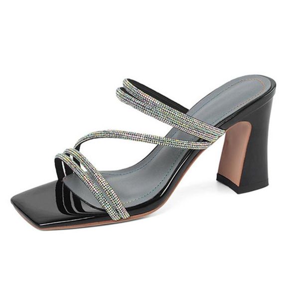 high heels women pumps slip on 2021 summer crystal genuine leather peep toe rome party casual shoes woman slippers, Black
high heels women pumps slip on 2021 summer crystal genuine leather peep toe rome party casual shoes woman slippers, Black