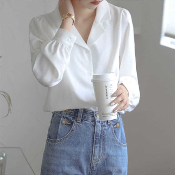 women's blouses & shirts arrival autumn korea fashion women notched collar ol white office lady puff sleeve casual b eymq
women's blouses & shirts arrival autumn korea fashion women notched collar ol white office lady puff sleeve casual b eymq