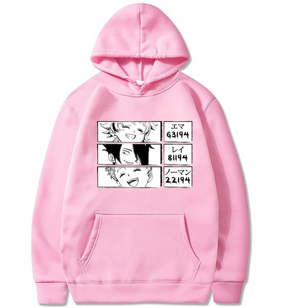 anime the promised neverland hoodies sweatshirt women harajuku hoodie streetwear pullover emma norman ray graphic hooded clothes y0319, Black
anime the promised neverland hoodies sweatshirt women harajuku hoodie streetwear pullover emma norman ray graphic hooded clothes y0319, Black