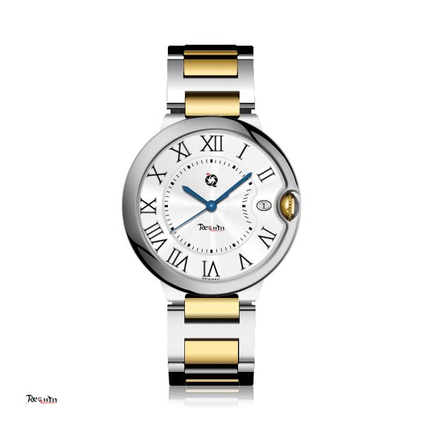 men's automatic mechanical watch casual fashion requin 0040 balloon silver white stainless steel case three hands roman numeral dial go, Slivery;brown
men's automatic mechanical watch casual fashion requin 0040 balloon silver white stainless steel case three hands roman numeral dial go, Slivery;brown