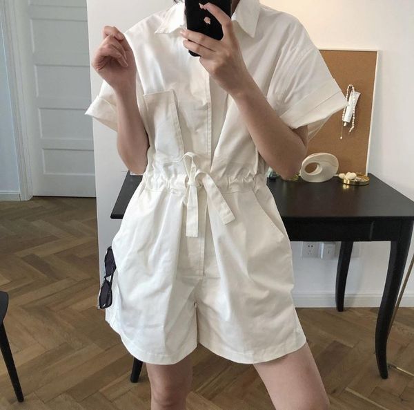 women's jumpsuits & rompers fashion retro simple turn-down collar high waist wide leg solid women 2021 short sleeve overalls shorts jum, Black;white
women's jumpsuits & rompers fashion retro simple turn-down collar high waist wide leg solid women 2021 short sleeve overalls shorts jum, Black;white