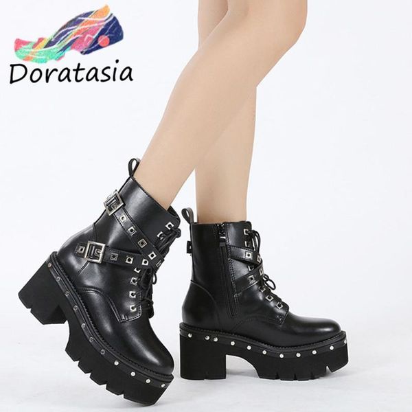 boots doratasia big size 43 women black buckle zipper rivit platform ankle chunky heel punk cool design women's
boots doratasia big size 43 women black buckle zipper rivit platform ankle chunky heel punk cool design women's