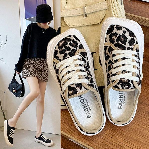 women's flip flops 2021 the fashion leopard shoes all-match comfortable shallow lace-up flat female slippers, Black
women's flip flops 2021 the fashion leopard shoes all-match comfortable shallow lace-up flat female slippers, Black