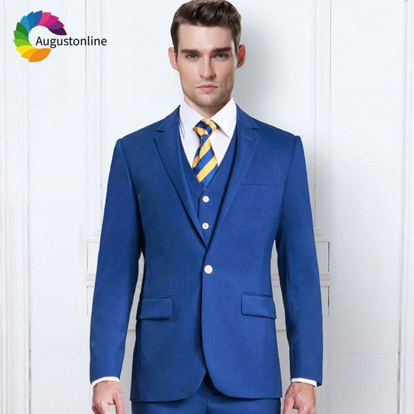 men's suits & blazers elegent royal blue men slim fit prom wear wedding for groom tuxedos man blazer jacket pants vest 3 piece 3z3, White;black
men's suits & blazers elegent royal blue men slim fit prom wear wedding for groom tuxedos man blazer jacket pants vest 3 piece 3z3, White;black