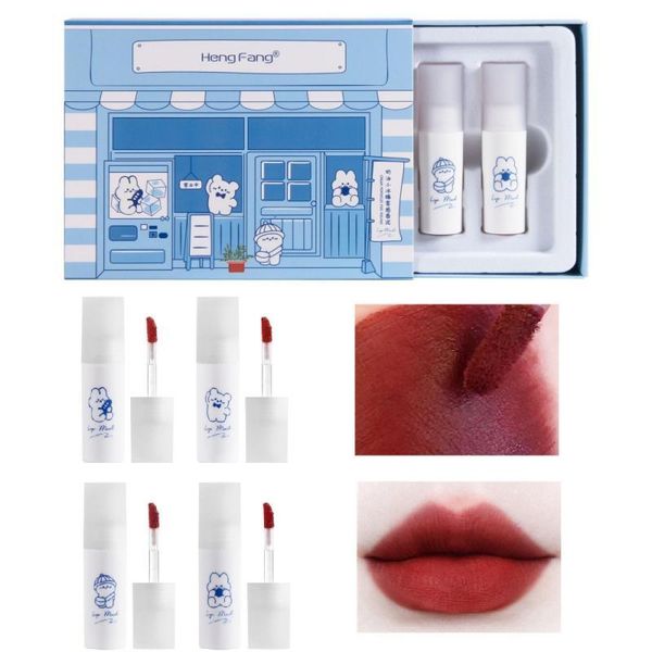 lip gloss 4pc/set mini mud set white tube matte moisturizing non-sticky cup summer lipstick kit tint maquiagem tslm1
lip gloss 4pc/set mini mud set white tube matte moisturizing non-sticky cup summer lipstick kit tint maquiagem tslm1
