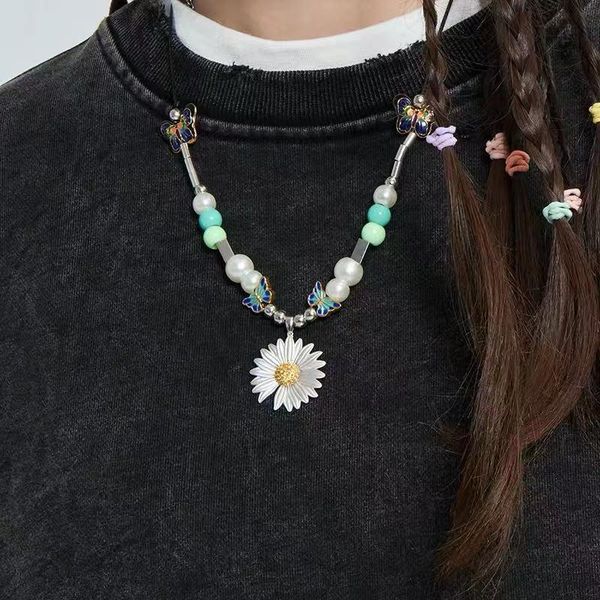chains gd quan zhilong daisy ins wind zhao lei/xie keyin the same paragraph high street butterfly pearl wild trend hip hop necklace, Silver
chains gd quan zhilong daisy ins wind zhao lei/xie keyin the same paragraph high street butterfly pearl wild trend hip hop necklace, Silver