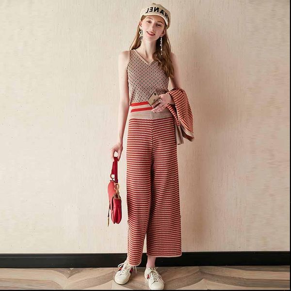 knitted striped cardigan tank womens tracksuits high waist pants 3 pieces clothing set autumn winter 3pcs knit suits, Gray
knitted striped cardigan tank womens tracksuits high waist pants 3 pieces clothing set autumn winter 3pcs knit suits, Gray
