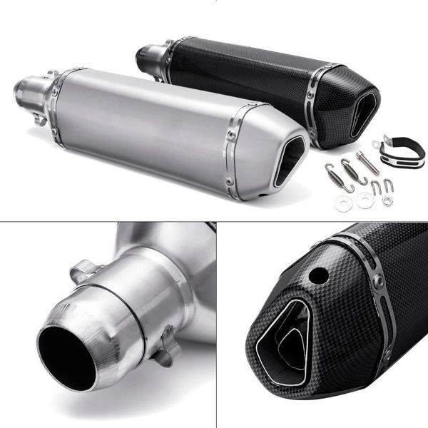 exhaust pipe universal 1set 38-51mm motorcycle muffler escape slip fit motorbike scooter dirt bike carbon sliver cool aluminium
exhaust pipe universal 1set 38-51mm motorcycle muffler escape slip fit motorbike scooter dirt bike carbon sliver cool aluminium
