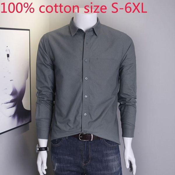 men's casual shirts arrival fashion spring autumn 100% cotton oxford long sleeve large solid plus size smlxl2xl3xl4xl5xl6xl, White;black 
men's casual shirts arrival fashion spring autumn 100% cotton oxford long sleeve large solid plus size smlxl2xl3xl4xl5xl6xl, White;black