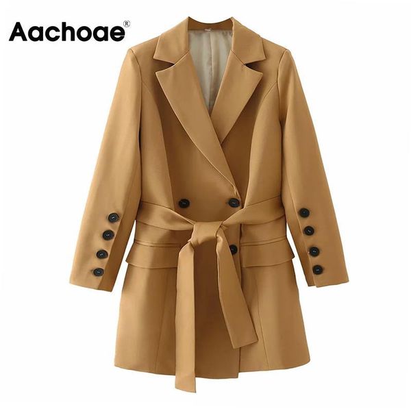 women's suits & blazers aachoae elegant solid blazer with belt vintage notched collar double breasted coats autumn fashion office wear, White;black
women's suits & blazers aachoae elegant solid blazer with belt vintage notched collar double breasted coats autumn fashion office wear, White;black