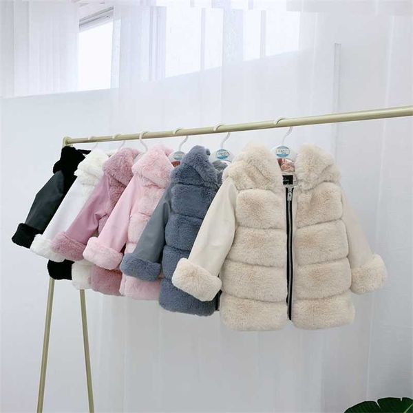 winter kid jacket / girls coat faux fur with pu sleeves 211204, Blue;gray
winter kid jacket / girls coat faux fur with pu sleeves 211204, Blue;gray