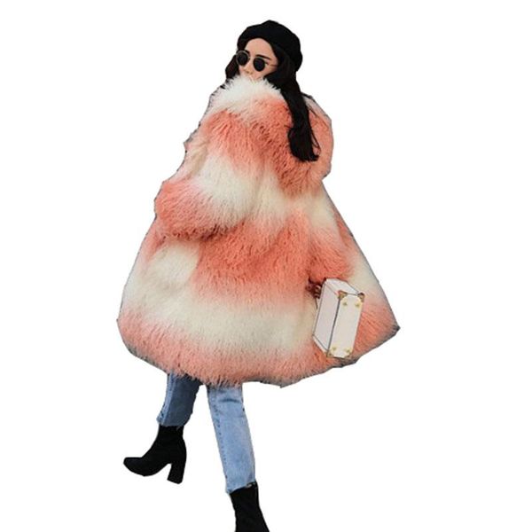 women's fur & faux fashion female beach wool real coat 2021 winter casual thick warm hooded splicing women nbh456, Black
women's fur & faux fashion female beach wool real coat 2021 winter casual thick warm hooded splicing women nbh456, Black
