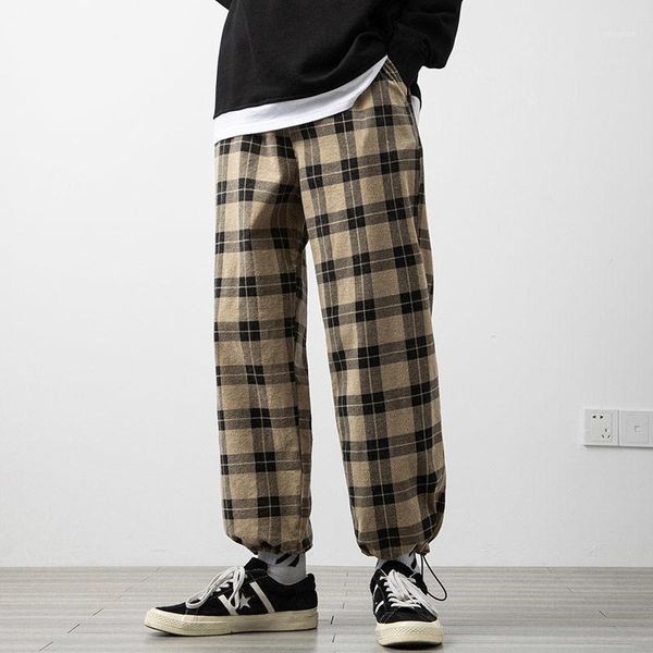 spring autumn plaid pants men's fashion retro casual men streetwear korean loose hip-hop straight-leg mens trousers, Black
spring autumn plaid pants men's fashion retro casual men streetwear korean loose hip-hop straight-leg mens trousers, Black