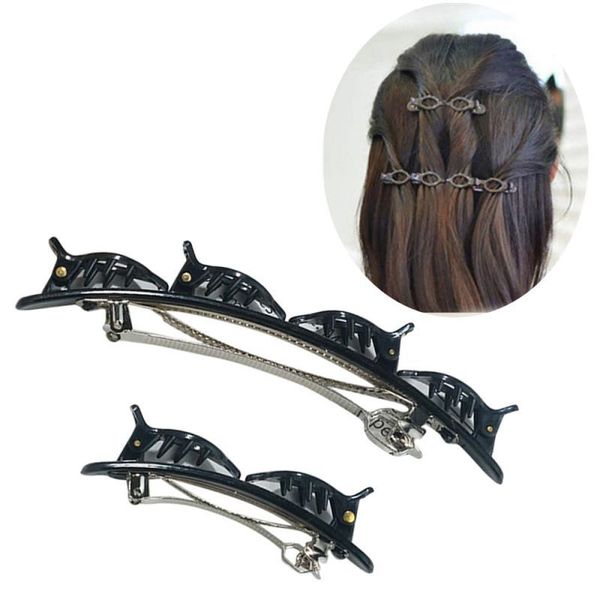 hair clips & barrettes 2 pcs women's styling hairpin double bangs clip braided jewelry artifact accessories girl head, Golden;silver
hair clips & barrettes 2 pcs women's styling hairpin double bangs clip braided jewelry artifact accessories girl head, Golden;silver