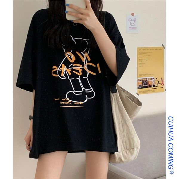 harajpoo couple t-shirts 2021 summer korean ins trendy hip-hop cartoon bear print student all-match half-sleeve casual pullovers women', White
harajpoo couple t-shirts 2021 summer korean ins trendy hip-hop cartoon bear print student all-match half-sleeve casual pullovers women', White