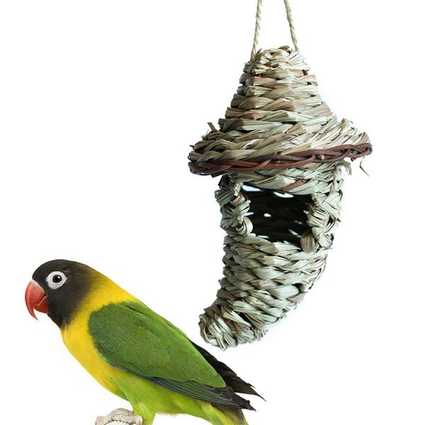 grass bird nest hut cage house breeding cave woven hanging birdhouses for parrot canary cockatiel resting place cages
grass bird nest hut cage house breeding cave woven hanging birdhouses for parrot canary cockatiel resting place cages