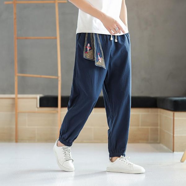 summer men's cotton linen trousers hip hop jogging pants printed breathable fashion casual harem men, Black
summer men's cotton linen trousers hip hop jogging pants printed breathable fashion casual harem men, Black
