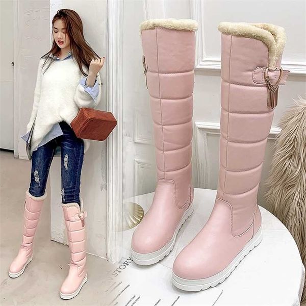 winter waterproof boot comfy flat heel warm snow woman fashion womens thigh high 211105, Black
winter waterproof boot comfy flat heel warm snow woman fashion womens thigh high 211105, Black
