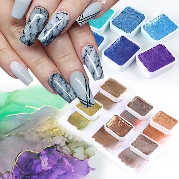 nail glitter 6/12pcs solid glam paint watercolor ink blooming flower art pigment shimmer auroras decor accessories, Silver;gold
nail glitter 6/12pcs solid glam paint watercolor ink blooming flower art pigment shimmer auroras decor accessories, Silver;gold