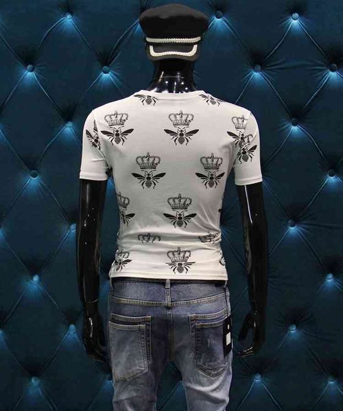t shirts autumn 19fw fashion tees bee crown print tee t shirt for men cotton famous brand clothing retro, White;black
t shirts autumn 19fw fashion tees bee crown print tee t shirt for men cotton famous brand clothing retro, White;black