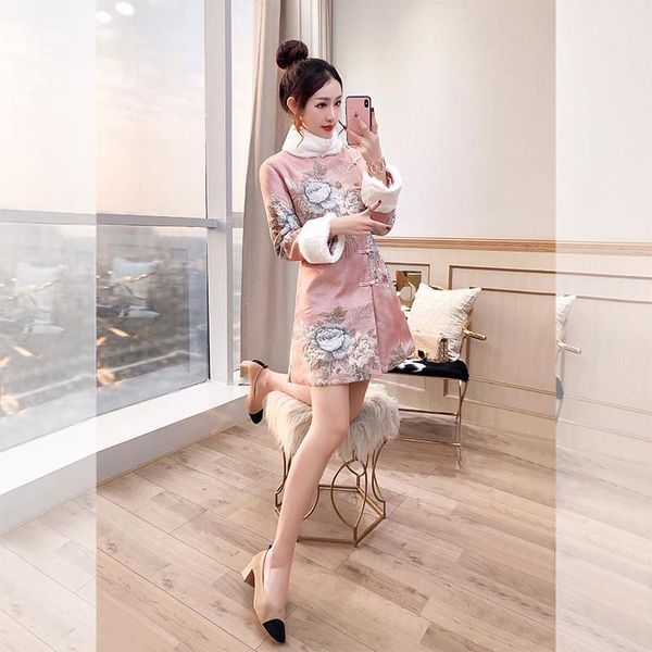 chinese style cotton clothing women's winter tang thickened jacket autumn casual dresses, Black;gray
chinese style cotton clothing women's winter tang thickened jacket autumn casual dresses, Black;gray