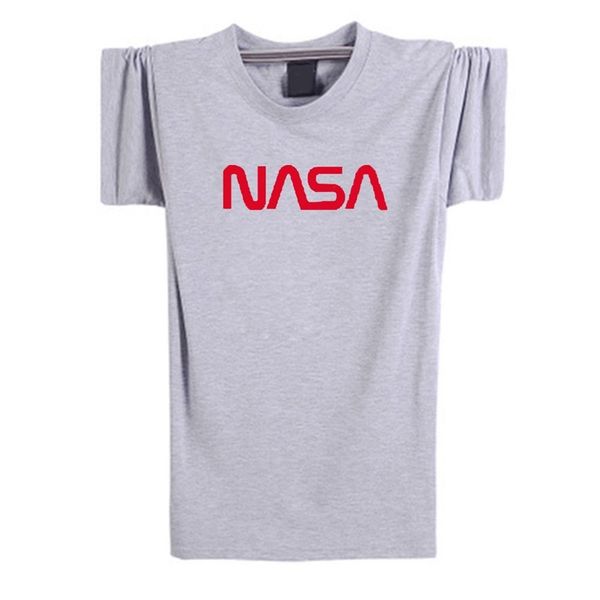 new street style nasa english men's short sleeve printed t-shirt in spring and summer 2020, White;black
new street style nasa english men's short sleeve printed t-shirt in spring and summer 2020, White;black
