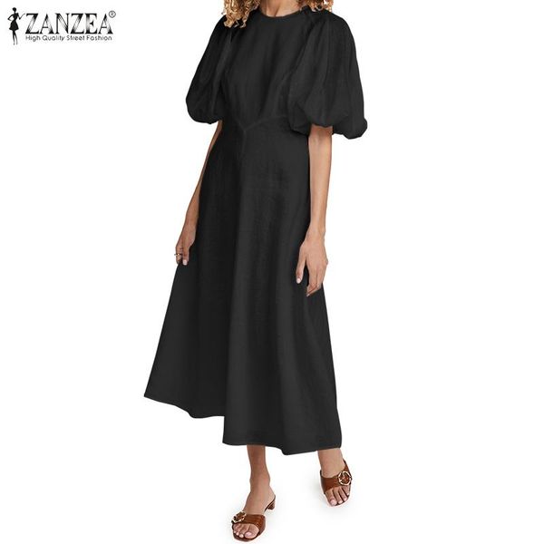 casual dresses women fashion dress zanzea 2021 summer puff sleeve mid-calf vestidos female o-neck long sundress party robe plus size 5xl, Black;gray
casual dresses women fashion dress zanzea 2021 summer puff sleeve mid-calf vestidos female o-neck long sundress party robe plus size 5xl, Black;gray