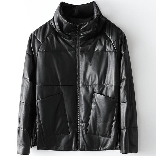women's leather & faux real coats winter thicker warm duck down coat female stand collar soft jacket parkas wy274, Black
women's leather & faux real coats winter thicker warm duck down coat female stand collar soft jacket parkas wy274, Black